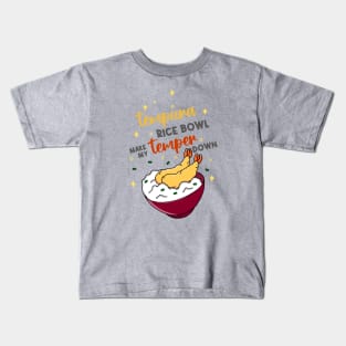 Tempura Rice Bowl Kids T-Shirt